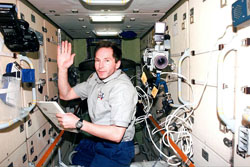 В.И. Токарев на борту МКС